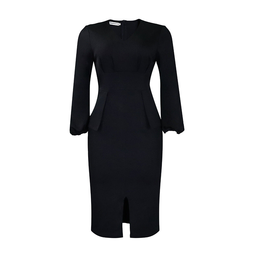 Women Dress Women's V-neck Dress
