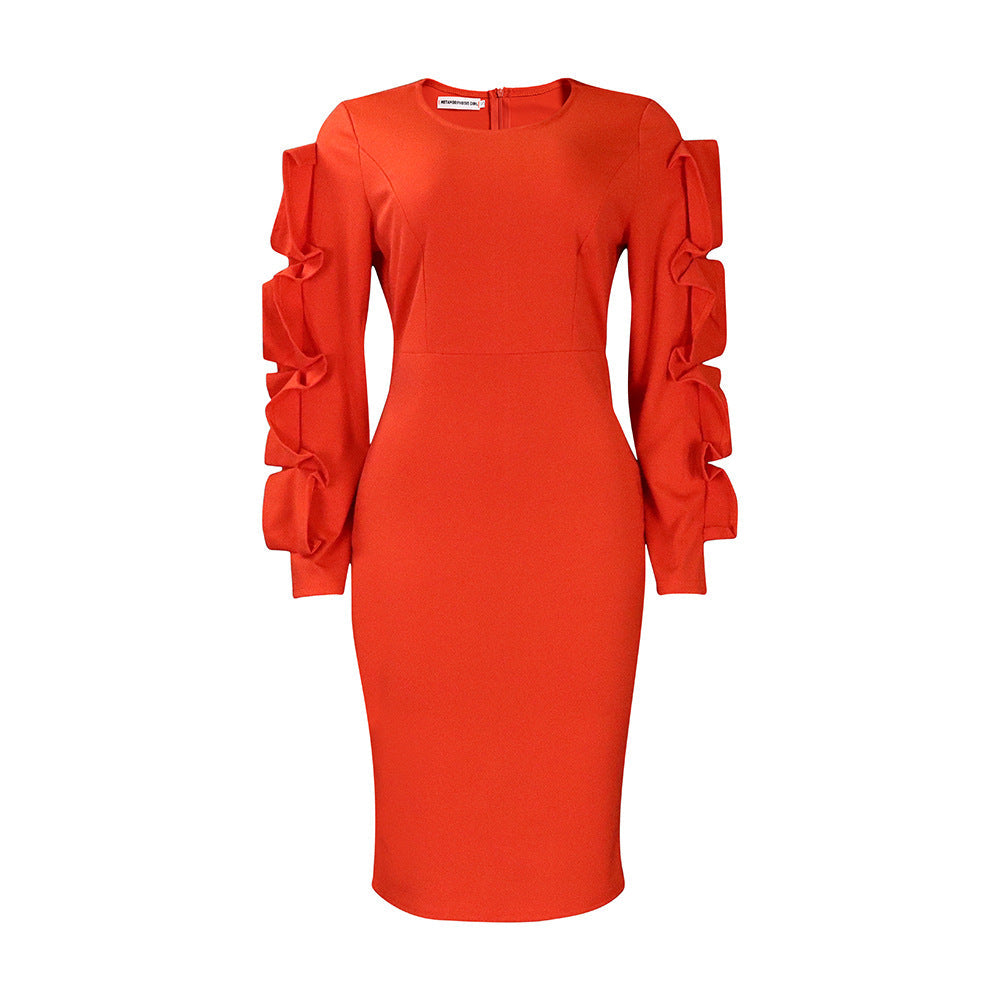 Women Dress Women's Autumn Fashion Long Sleeve Dress