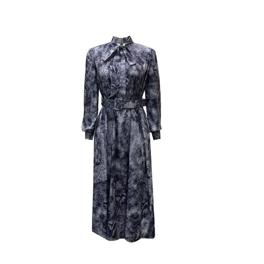 Women Dress Long Sleeve Printed Dress